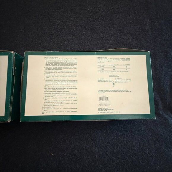 Set 2 Vtg Nature Clusters White Glitter Plastic Pinecone Christmas Light String - Picture 10 of 13